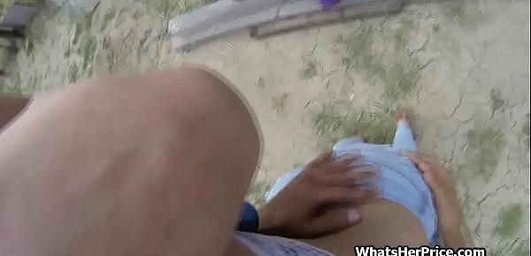  Picking up and fucking short haired blonde cutie